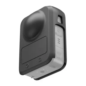 Silicone dėklas su objektyvo dangteliu PULUZ, skirtas DJI Osmo 360, juodas
