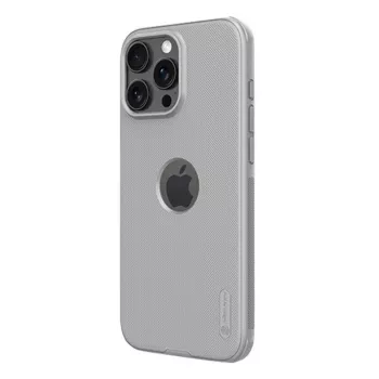 Apsauginis dėklas telefonui Nillkin Super Frosted Shield Pro, skirtas iPhone 16 Pro, pilkas, standus plonas dėklas