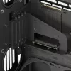 HAVN HS 420 VGPU PC korpusas, Midi-Tower, E-ATX, grūdintas stiklas, PCIe 5.0 keltuvinis kabelis - juodas