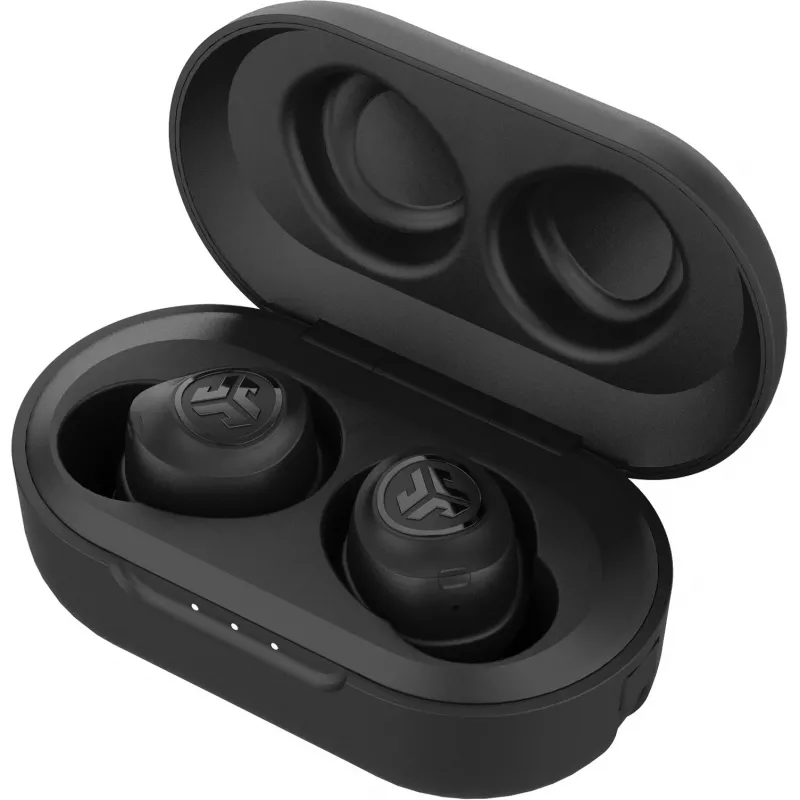 JLab JBuds Air belaidės ausinės į ausis Bluetooth USB Type-A juodos (IEUEBJBUDSAIRRBLK82)