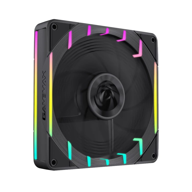 GAMEMAX TORNADO T14 ARGB-R 140mm korpuso ventiliatorius – juodas
