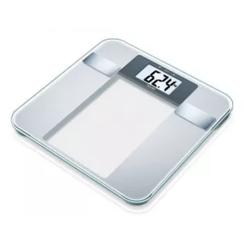 Beurer BG 13 Square Grey, Transparent – asmeninės elektroninės svarstyklės