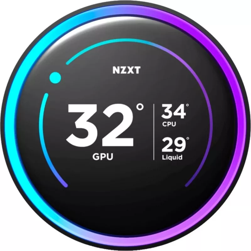 NZXT KRAKEN Elite V2 240 skystas aušinimas su ekranu juodas RL-KN24E-B2