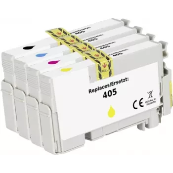 Renkforce rašalo rinkinys, suderinamas su Epson 405, juoda, žydra, rausvai violetinė, geltona RF-5705462