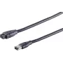 FireWire kabelis Tecline 39805 5m 6-p 9-p Juodas
