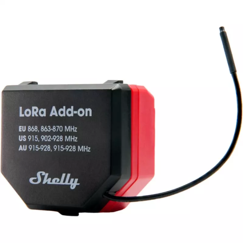 „Shelly LoRa Add-on“ – LoRa ryšio plėtinys, skirtas „Shelly“ įrenginiams