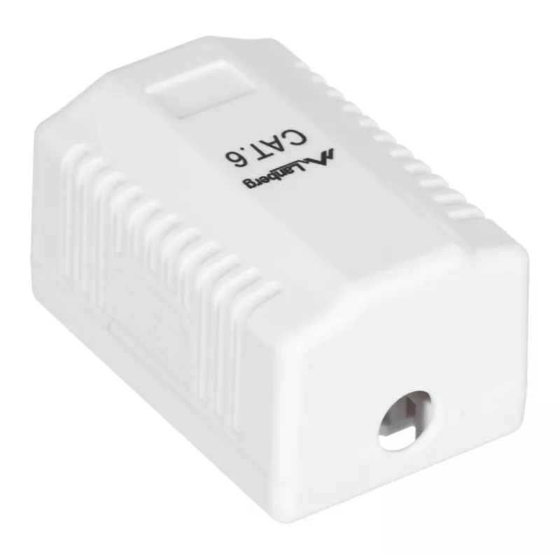 LANBERG išvado dėžutė RJ-45 OU6-0001-W, Cat6, balta