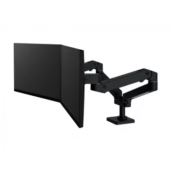 Ergotron LX Pro tvirtinimo rinkinys (dviejų rankų) - modulinis - 2 LCD ekranams - greta - aliuminis - juodas - ekrano dydis: iki 68,6 cm (iki 27 colių) (45-686-292)