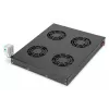 Vėdinama aklinė plokštė Digitus DN-19 FAN-4-HO-SW