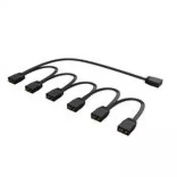 RGB skirstytuvas Akasa AK-CBLD13-85BK 1 į 6 adresuojamų LED jungiamasis kabelis