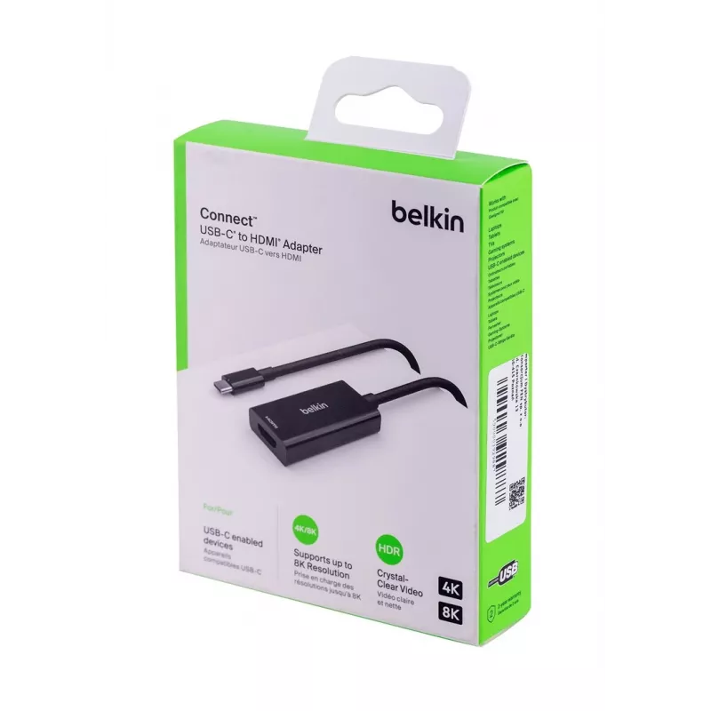 Belkin AVC013BTBK vaizdo kabelio adapteris HDMI A tipo (standartinis) USB Type-C juodas
