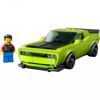 Konstrukcinis automobilis LEGO Speed Champions Dodge Challenger SRT Hellcat 77237 — 390 dalių, 1 minifigūrėlė, nuo 9 metų