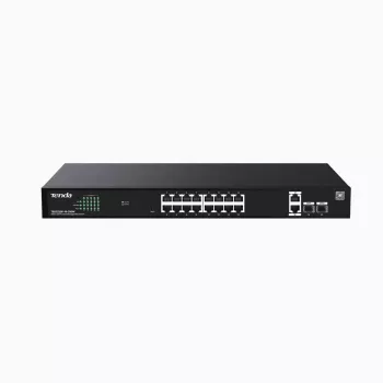 TENDA TEG2220P-16-250W – valdomas Gigabit L2 PoE+ jungiklis, 16×1Gb/s, 230 W