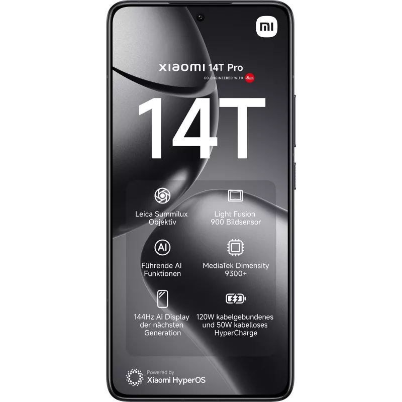 Xiaomi 14T Pro 16.9 cm (6.67 inch) Dual SIM 5G 12 GB 512 GB 5000 mAh Juodas