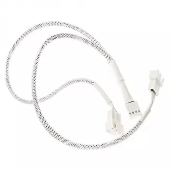 PWM ventiliatorių šakotuvas Kolink PGW-AC-KOL-159 35cm pintas baltas, 1 į 2 PWM jungtis