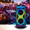 Nešiojama kolonėlė MANTA SPK0601B100, 100 W, Bluetooth, karaoke, belaidis mikrofonas, baterija, ekvalaizeris, disko apšvietimas