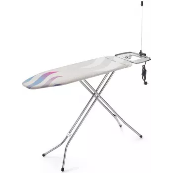 Pilno dydžio lyginimo lenta Vileda 167342 — 1200×380 mm, reguliuojamas aukštis iki 97 cm, sulankstoma su lygintuvo laikikliu