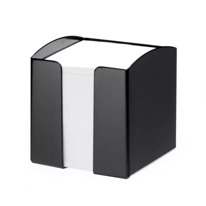 Dėžutė užrašams Durable TREND Square Black 105x100x100 mm