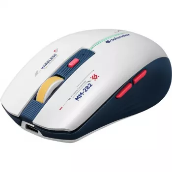 Belaidė žaidimų pelė DEFENDER MM-282 RF – ambidekstrinė, optinė 1800 DPI, 5 mygtukai, USB, maitinama baterija