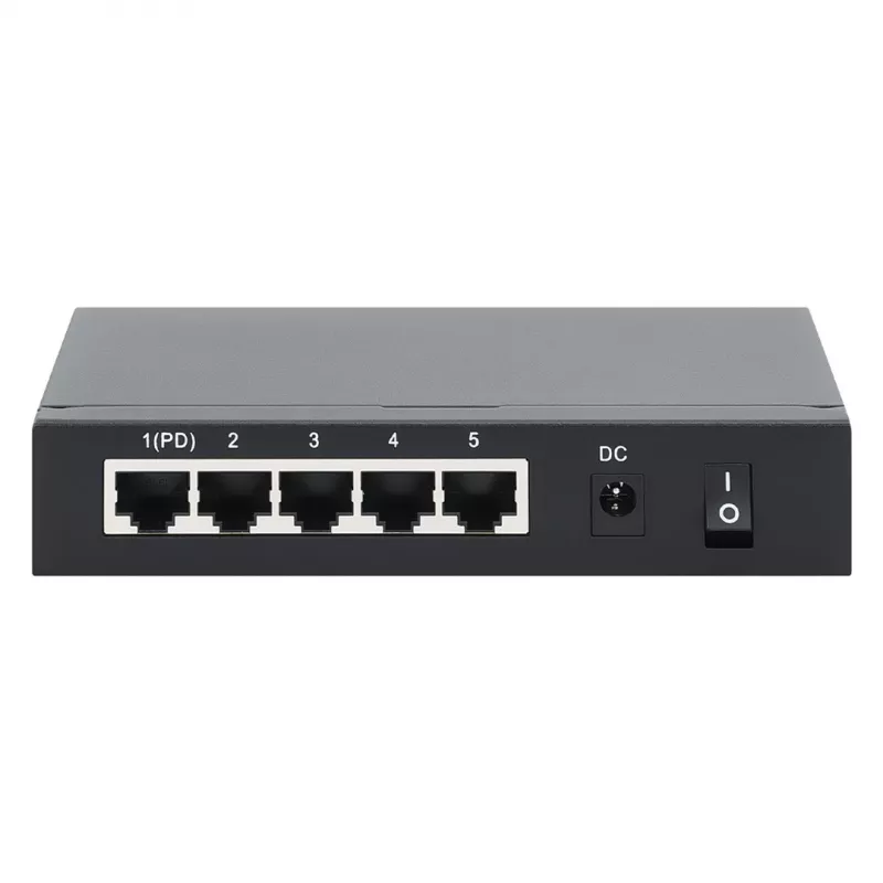 Intellinet Gigabit 5xPoE Praėjimo Jungiklis, maitinamas PoE arba AC, 68W