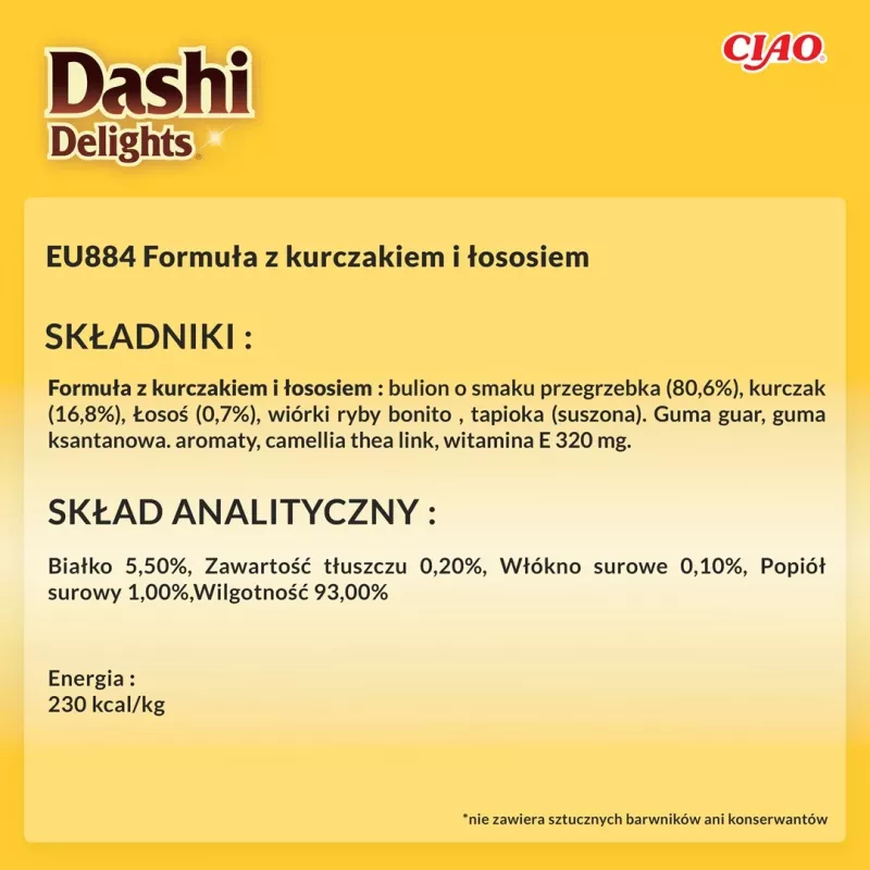 INABA CAT Dashi Delights Silky Broth Chicken with Salmon - skanėstas katėms - 40g