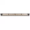 Patch Panel Digitus CAT6 Class E Ekranuotas Didelio Tankio Juodas 24 prievadai 0.5U