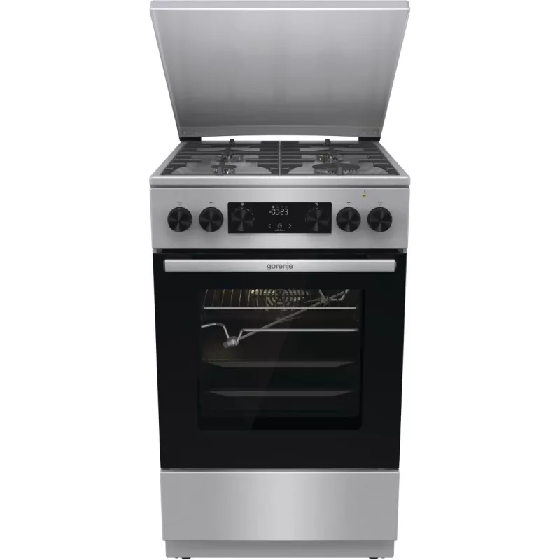 Gorenje GKS5C71XF Laisvai pastatoma viryklė su orkaite Sidabrinė