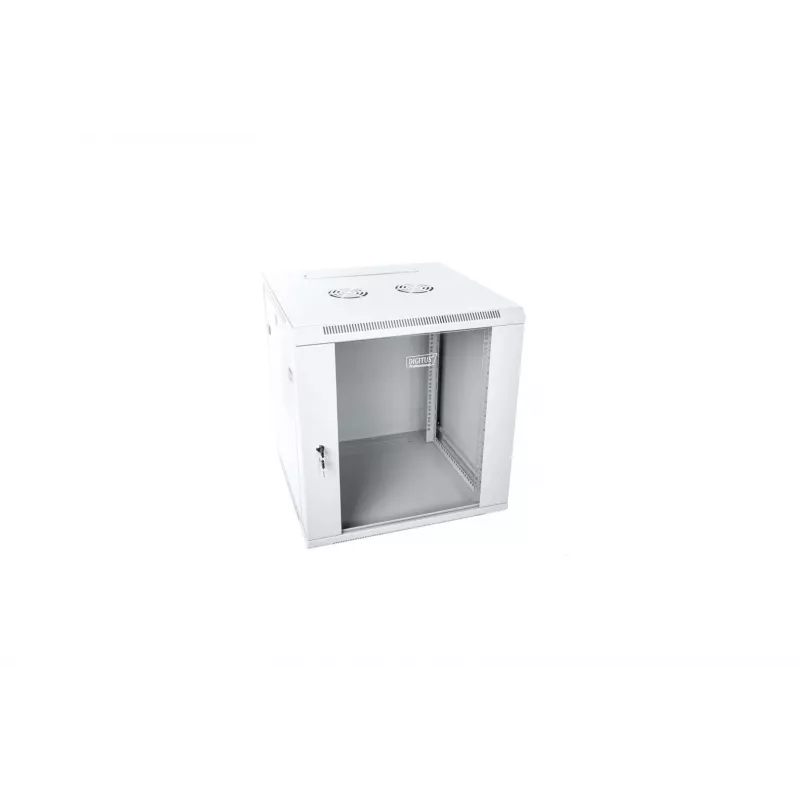 Digitus DN-W19 12U/600 sieninis tinklo spintas, šviesiai pilkas