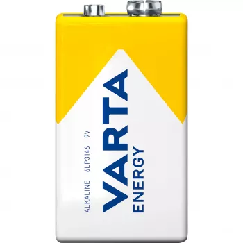 Baterija Varta ENERGY 9 V šarminė — 9 V, 48,5 mm aukštis, 46 g, 1 vnt.