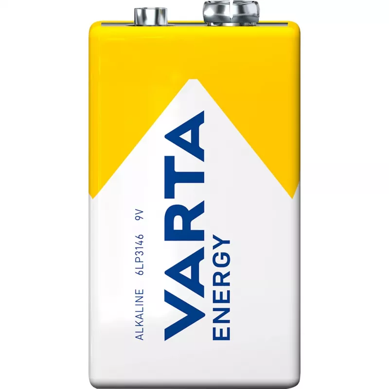 Baterija Varta ENERGY 9 V šarminė — 9 V, 48,5 mm aukštis, 46 g, 1 vnt.