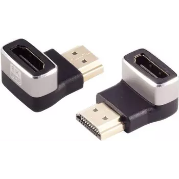 HDMI-A adapteris ShiverPeaks 10-01050, 90° kampas, palaiko iki 8K