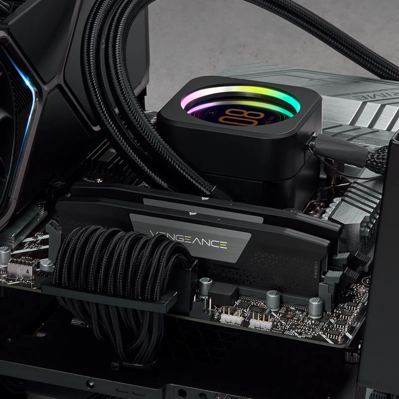 48 GB DDR5-5200 (2x 24 GB) dviejų modulių rinkinys, Corsair Vengeance, juoda, CMK48GX5M2B5200C38, INTEL XMP