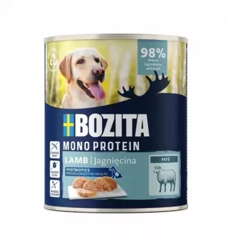 BOZITA Monoprotein Pate ėriena – šlapias ėdaras šunims – 800g