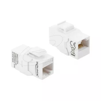 DELOCK Keystone movus modulis RJ45 Cat.6A moteriškas–moteriškas, mėlynas