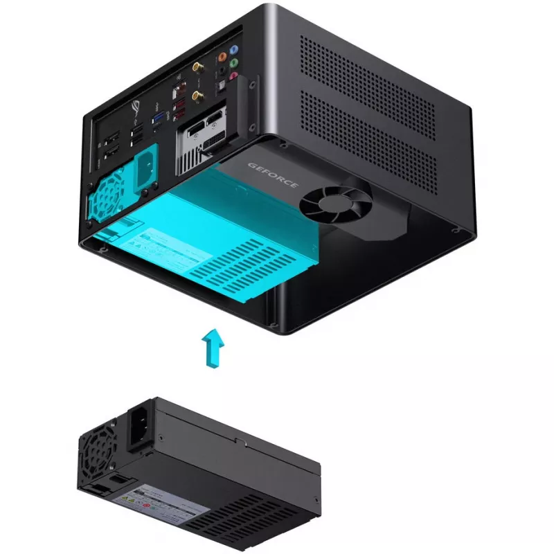 Jonsbo NV10 korpusas, mini korpusas, ITX – juodas