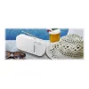Nešiojamas radijo imtuvas Muse M-025 RW – analoginis FM/MW, baltas, maitinamas baterijomis, išorinė antena
