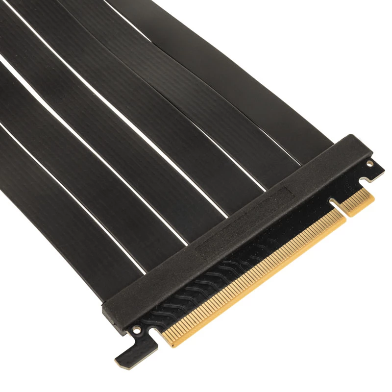 Kolink PCI Express 5.0 x16 į x16 lankstusis kabelis, 90 laipsnių, juodas – 30 cm