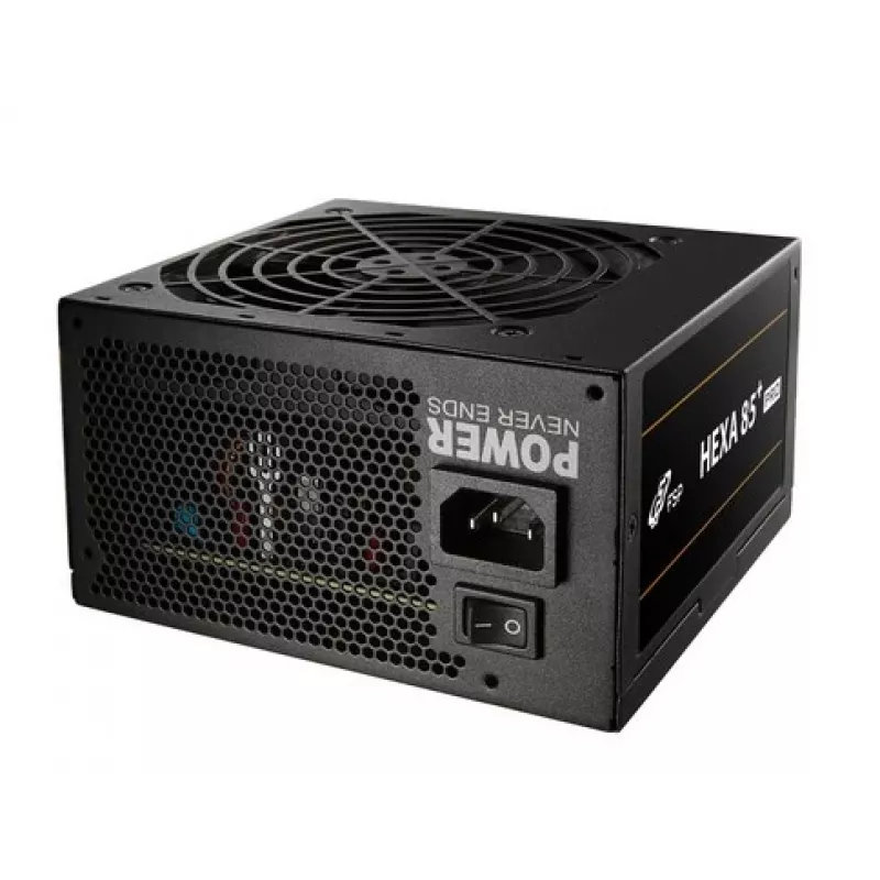 FSP HEXA 85+ PRO 650W maitinimo blokas ATX ATX2.5 juodas, 650 W, 100-240 V, 50-60 Hz, 9-4 A, aktyvus, 100 W