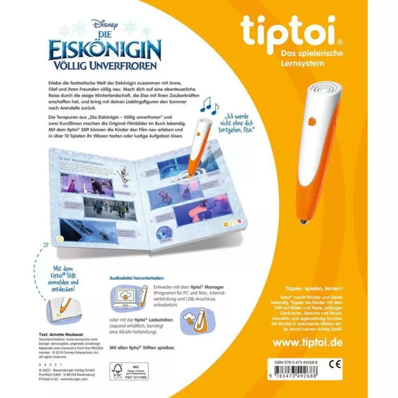 tiptoi Frozen – Visiškai atšaldyta, mokomoji knyga