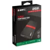 SSD nešiojamas Emtec X200 256GB USB Type-C 3.2 Gen 1 juodas raudonas