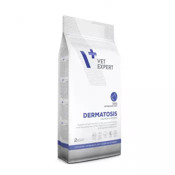 VET EXPERT Veterinary Diet Dermatosis Dog Salmon & Potato - sausi šunų ėdalai - 2 kg