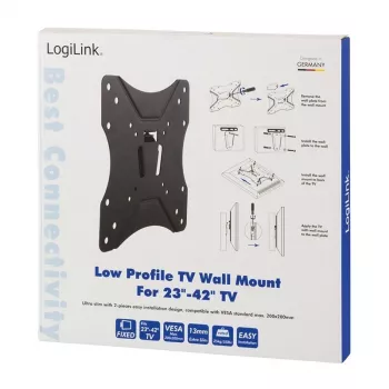 TV laikiklis LogiLink BP0004 106,7 cm (42 coliai) Juodas