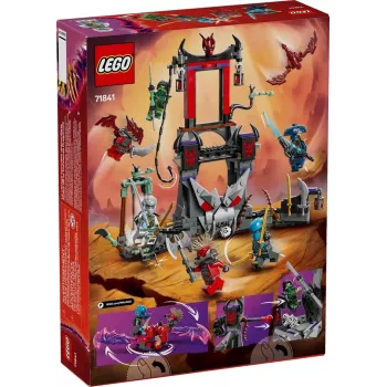 Konstruktorius LEGO NINJAGO 71841 Drakonų kaimas – 305 dalių, 6 minifigūrėlės, nuo 7 metų