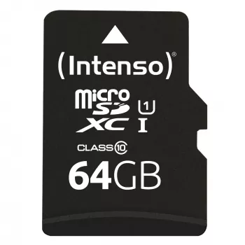 Intenso 64GB MicroSDXC UHS-I Class 10 atminties kortelė 3423490