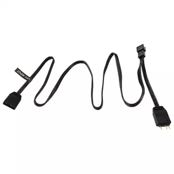Phanteks PH-CB-DRGB3P_MB – 3 kontaktų – 2 x Molex (3 kontaktų) – tiesus – tiesus – juoda – pagrindinė plokštė