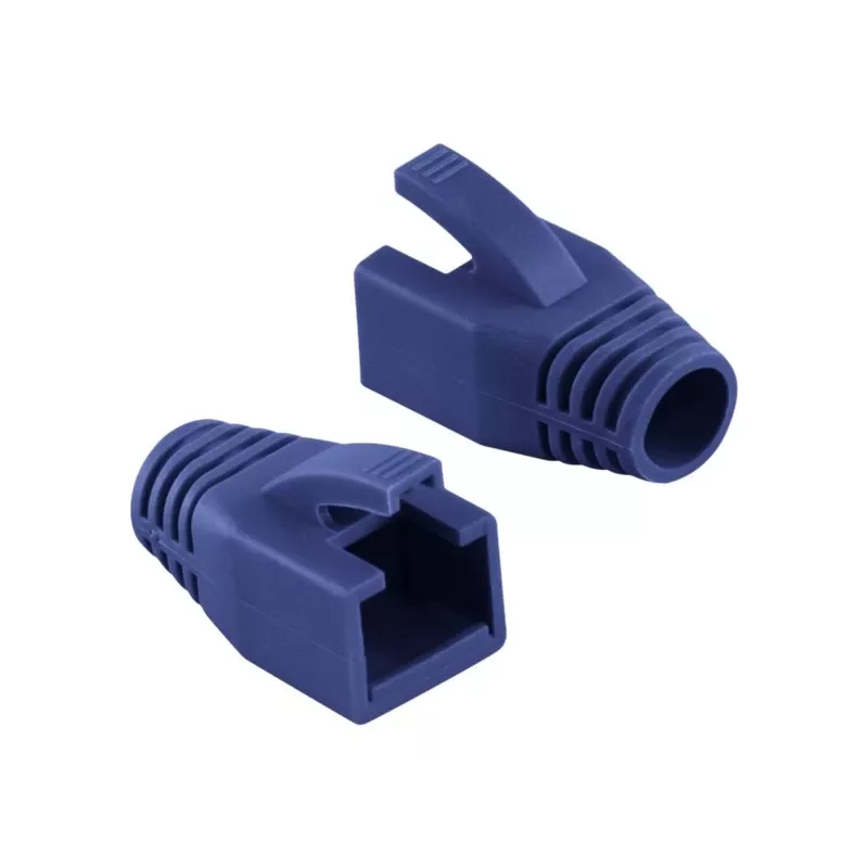Logilink RJ45 kištuko įtempimo mažinimo gaubtas, 8,0 mm (50 vnt.) | MP0035B | Mėlyna
