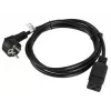 Maitinimo laidas CEE 7/7 - IEC 320 C19 16A VDE 1,8m juodas