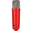 Studijinis kondensatorinis mikrofonas RØDE NT1 Signature Red – kardioidinis, 20–20000 Hz, -32 dB jautrumas, XLR (3 kontaktai), 313 g