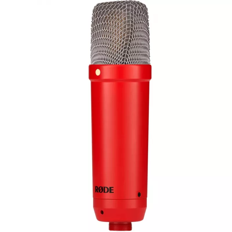 Studijinis kondensatorinis mikrofonas RØDE NT1 Signature Red – kardioidinis, 20–20000 Hz, -32 dB jautrumas, XLR (3 kontaktai), 313 g