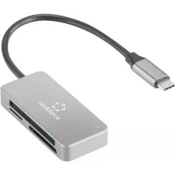 Renkforce RF-PCR-210 USB išmaniojo telefono / planšetinio kompiuterio kortelių skaitytuvas (RF-5151020)